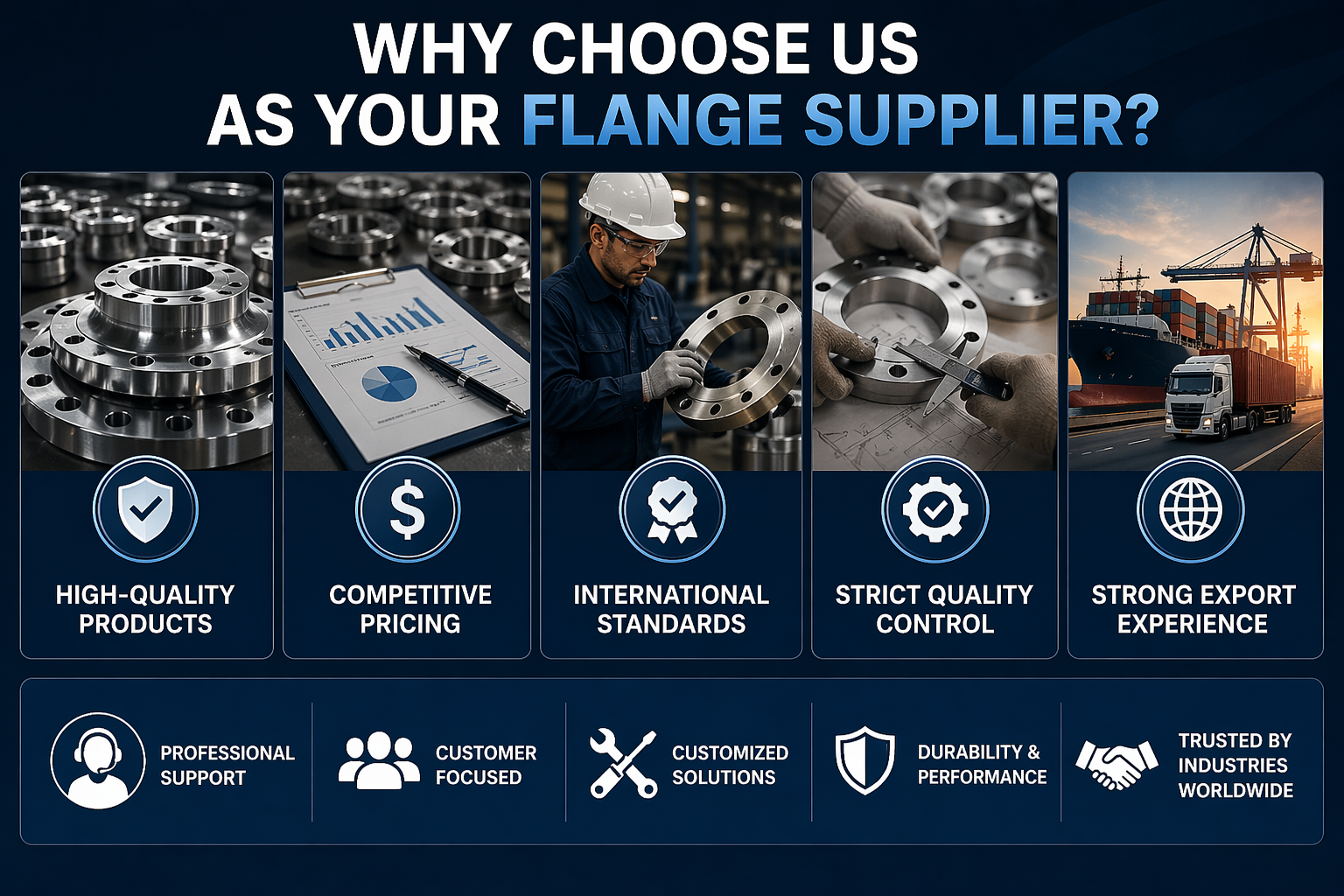 Packaging & Delivery of Pipe Fitting Flanges