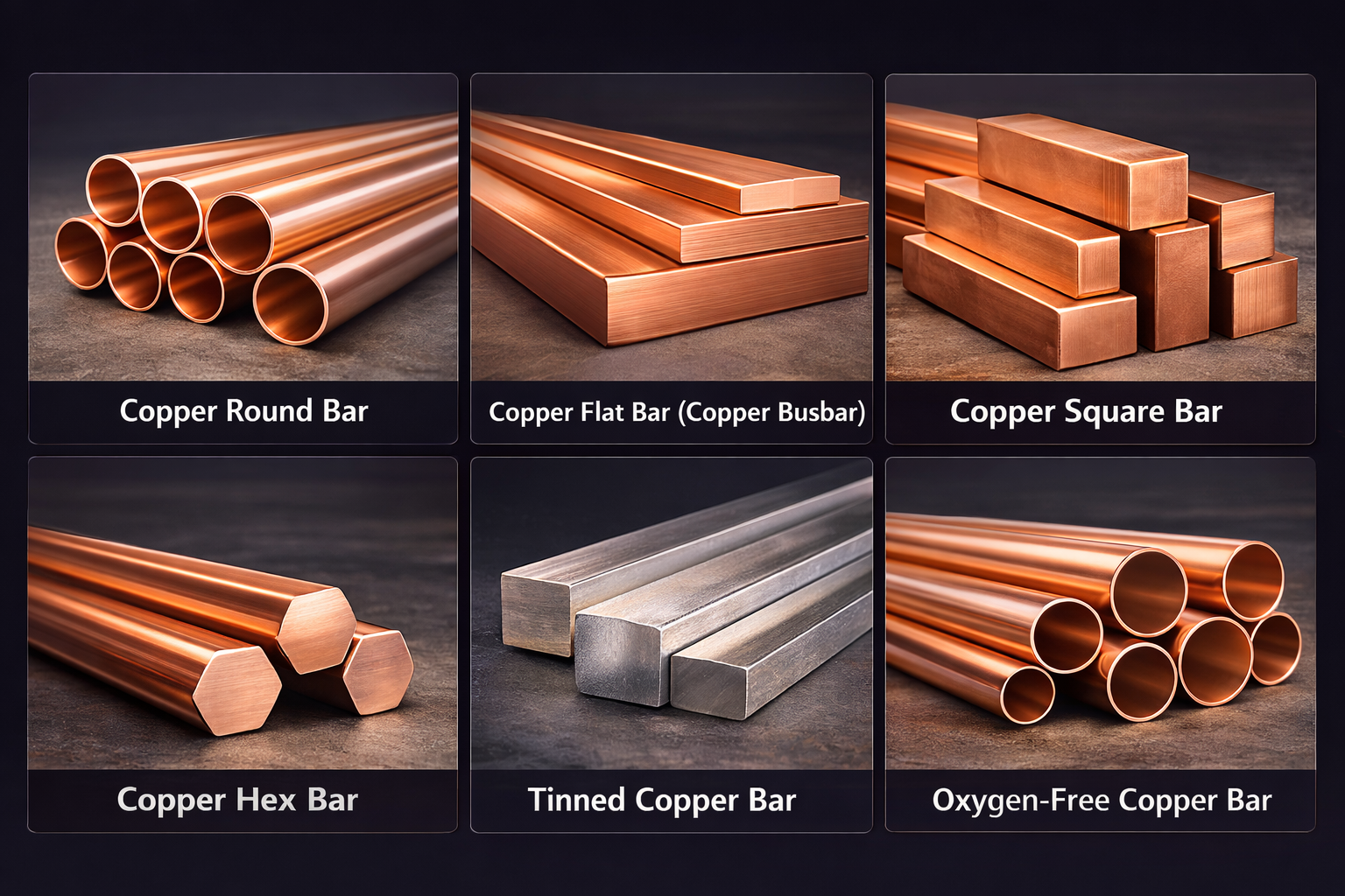Types of Copper Bar & Rod
