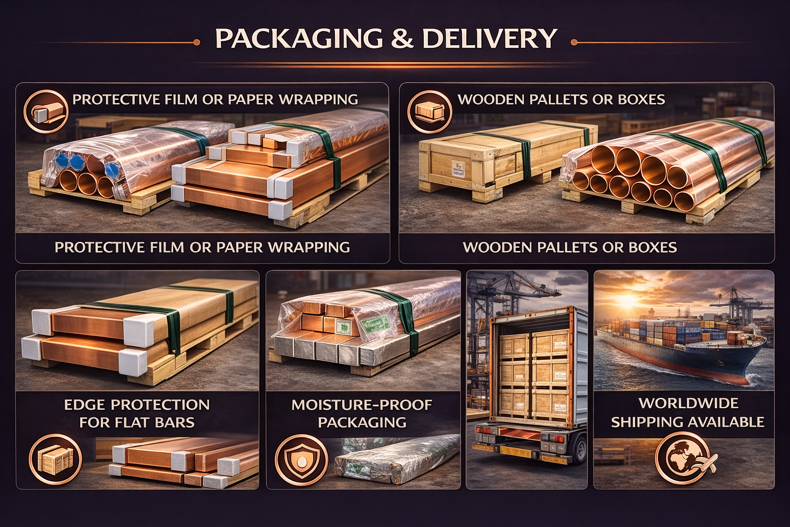 shipment copper bar