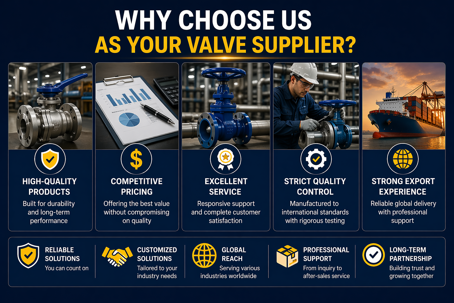 Why Choose our Valve products Why Choose Us as Your Valve Supplier