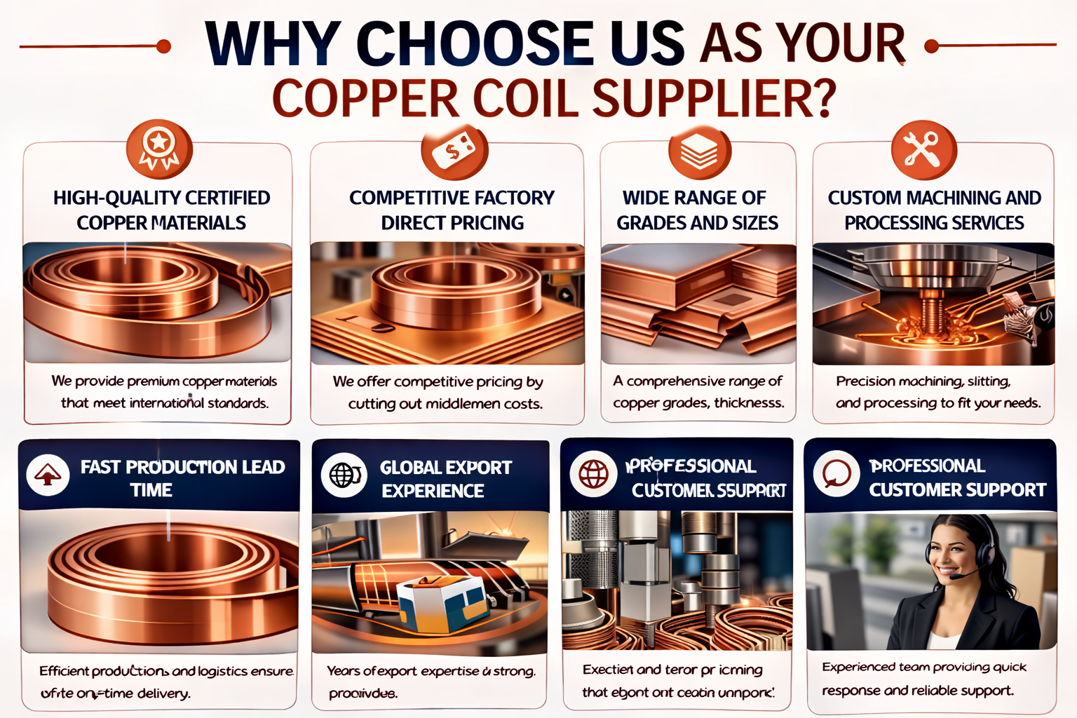 why choice us for copper supplier