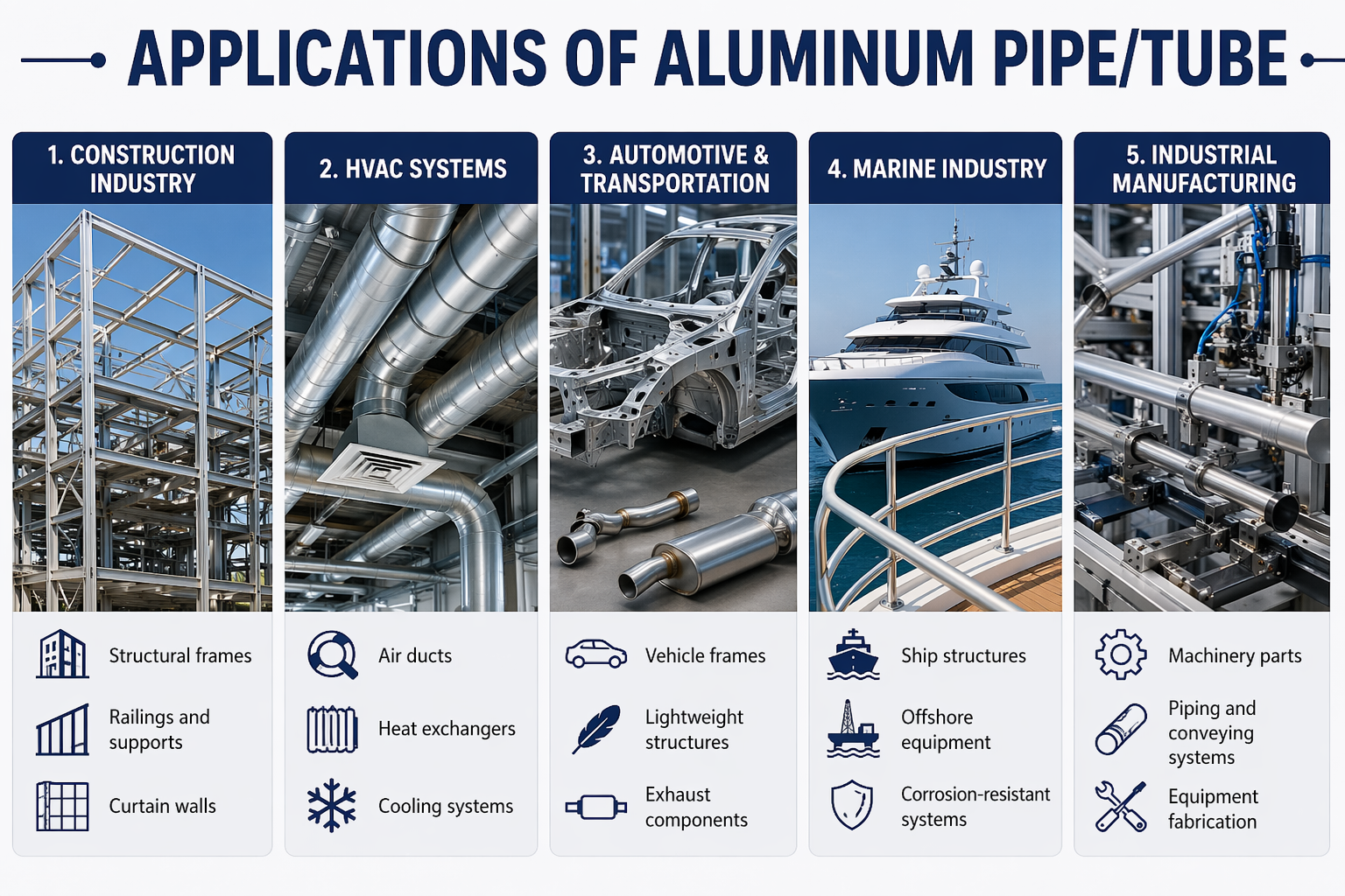Applications of Aluminum PipeTube