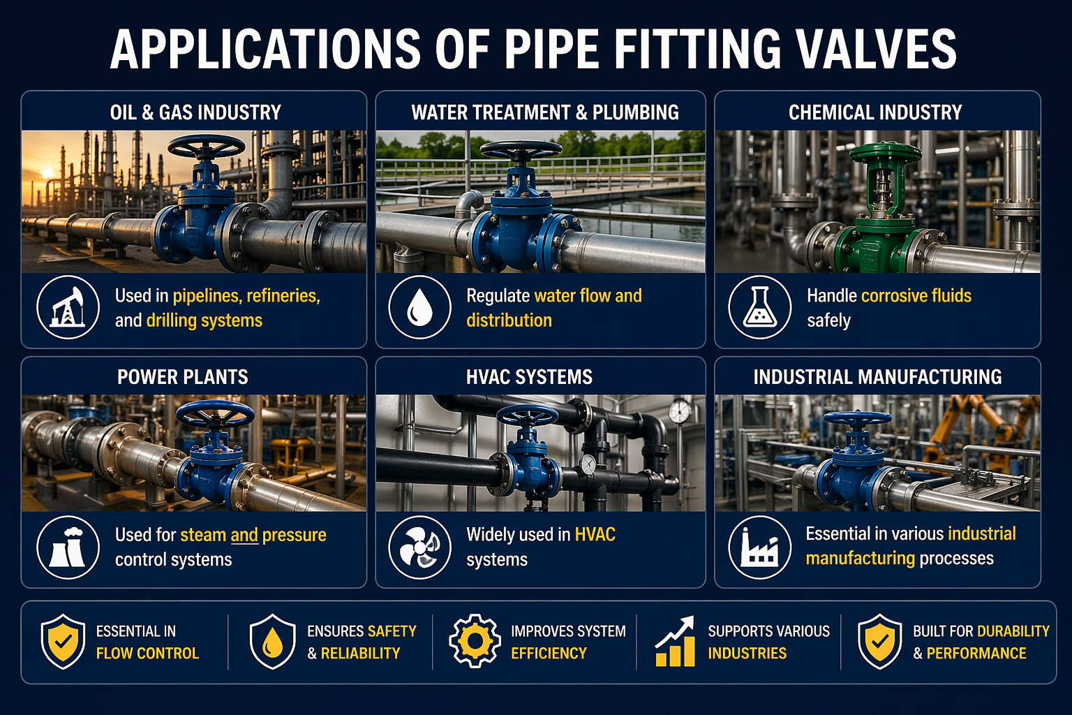 this is the picture fortypes of Pipe Fitting Valves Applications of Pipe Fitting Valves