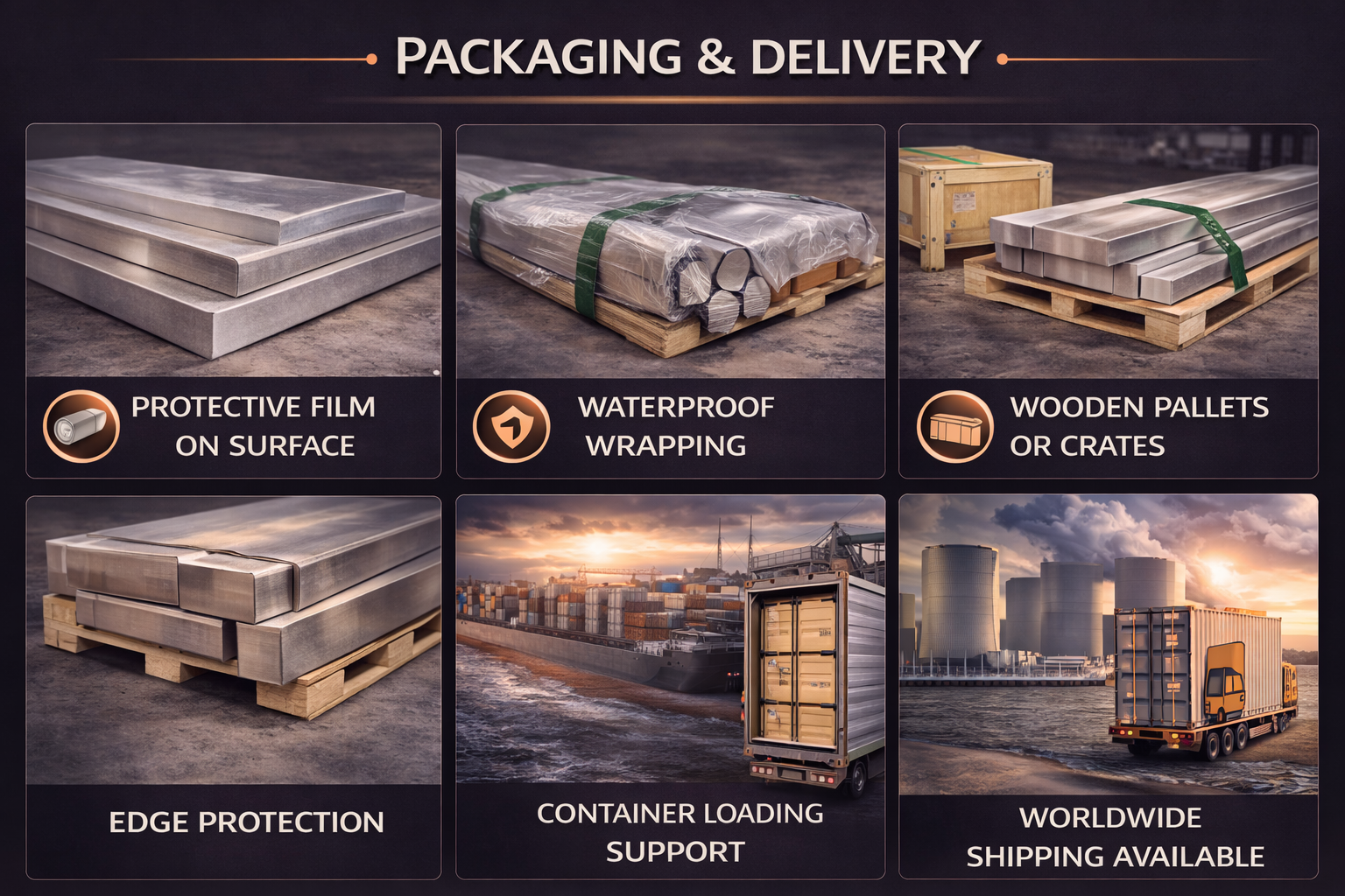 shipment for titanium plate