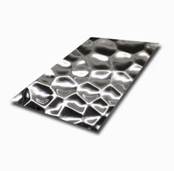 201 304 430 Stainless Steel Ripple Stamped Decorative Sheet for Wall Panel and Ceiling Design