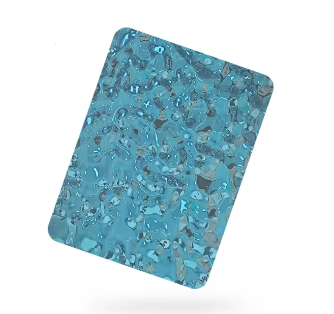 3D Water Ripple Stainless Steel Decorative Sheet for Wall and Ceiling Panels