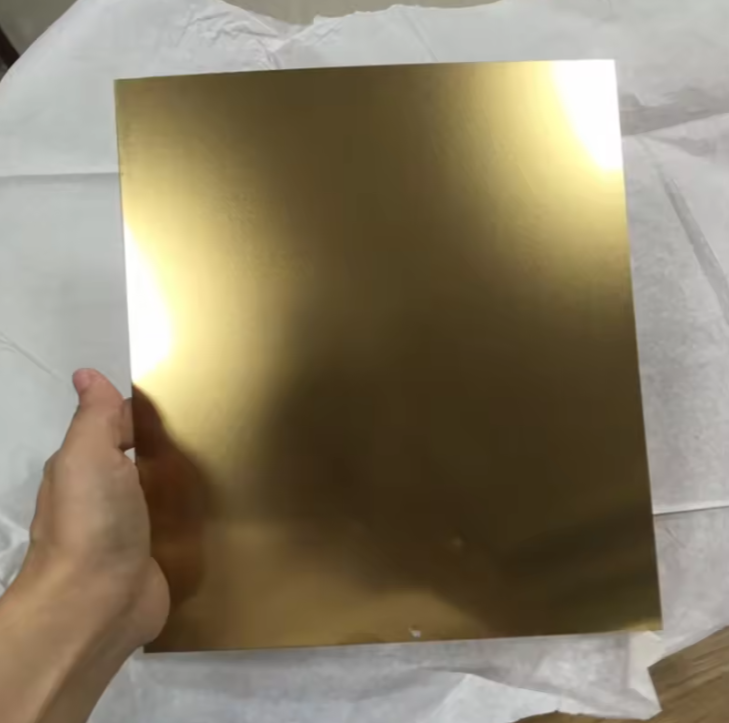 304 Mirror Gold Stainless Steel Sheet – Inox Decorative Panel Price for Wall and Elevator Design