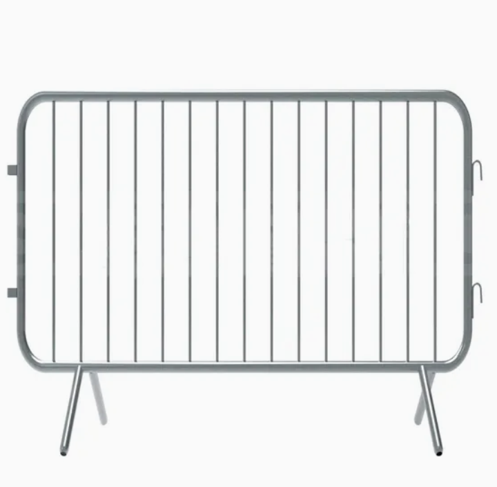 Retractable Steel Crowd Control Barrier for Events and Traffic Safety