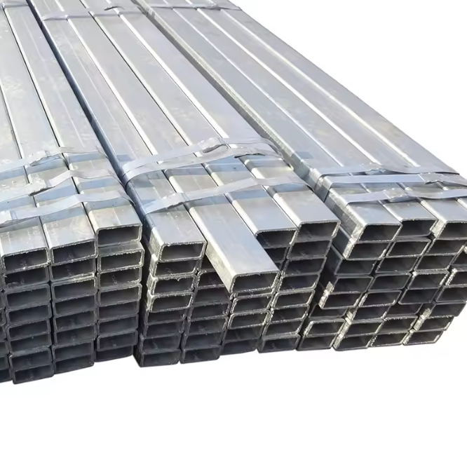 MS GI Rectangular Hollow Section 80x40 120x60 Galvanized Square Steel Pipe