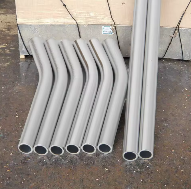 Silver White 6063 Aluminum Alloy Tube Polished Brushed Thin-Walled Profile
