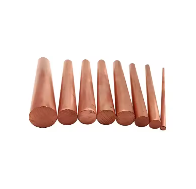 C10100 99.9% Pure Copper Round Rod 2–90mm – Half-Hard Red Copper Bar for Industrial Use