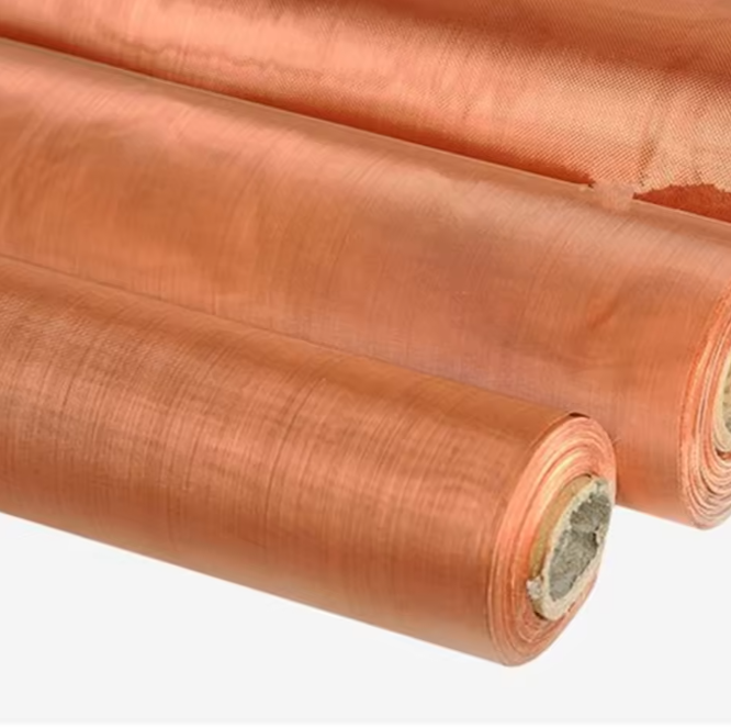 100ft Pure Copper Wire Mesh Roll 32in Knitted Copper Cloth Filter Screen