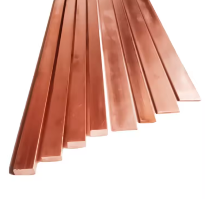 99.9% Pure Copper Busbar / Flat Bar / Copper Rod Price Per KG 