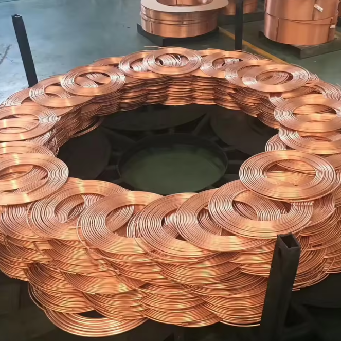 6.35mm 9.52mm 12.7mm Air Conditioner Copper Capillary Tube Coil