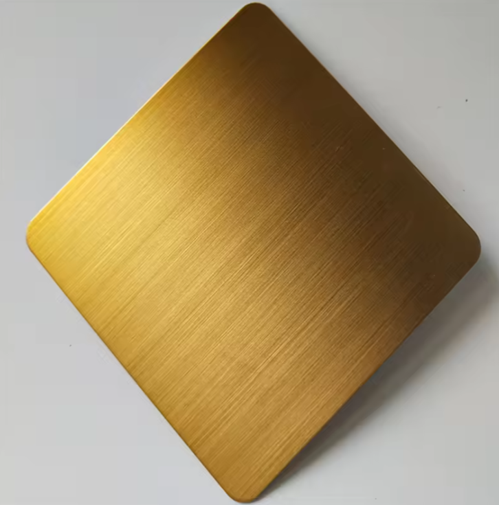 304 Mirror Gold Plated Stainless Steel Sheet – Decorative PVD Plate for Construction and Interior Design