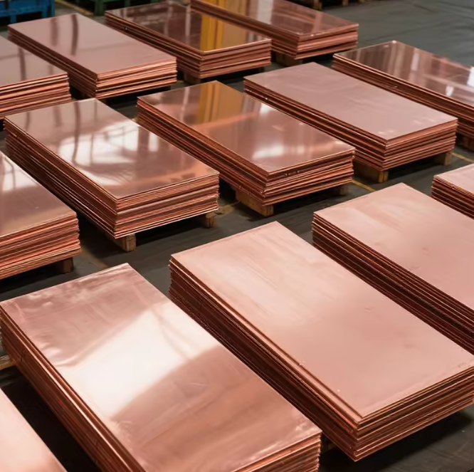 99.9% Pure Copper Plate Sheet Cu Metal Plate for Construction and Electronics