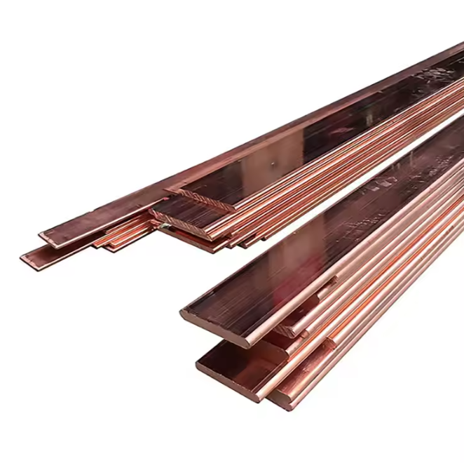 99.9% Pure Copper Busbar / Flat Bar / Copper Rod Price Per KG 
