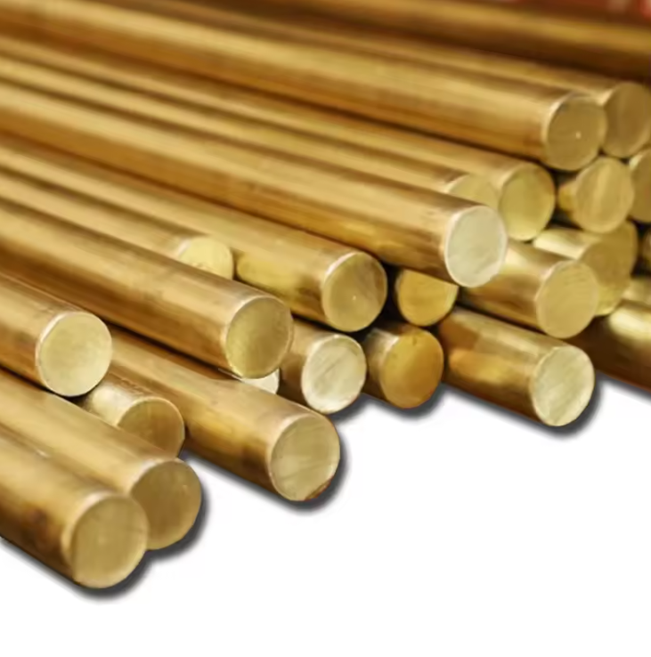 CuZn1 CuZn2 Brass Copper Round Rod – Copper Alloy Bar and Brass Profile Manufacturer