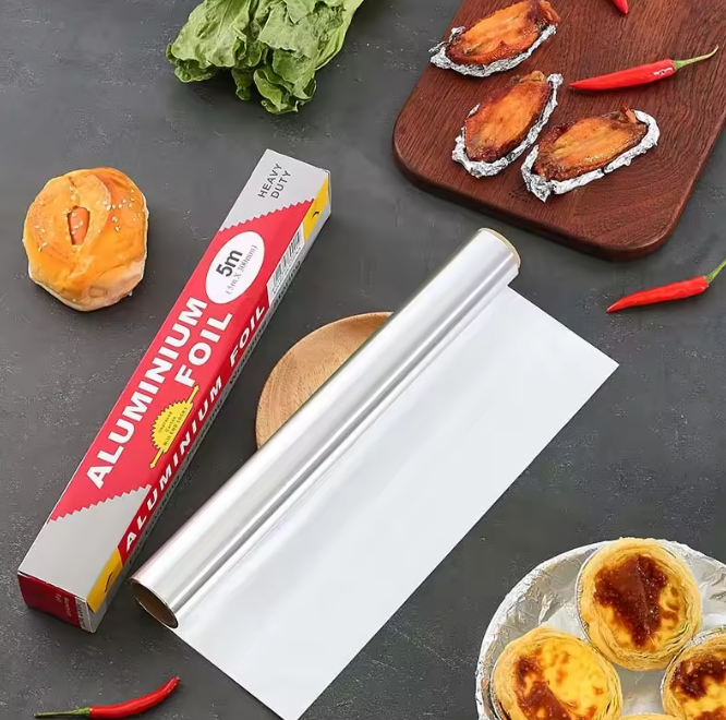 Food Grade Heavy Duty Non-stick Aluminum Foil Roll for Kitchen Use