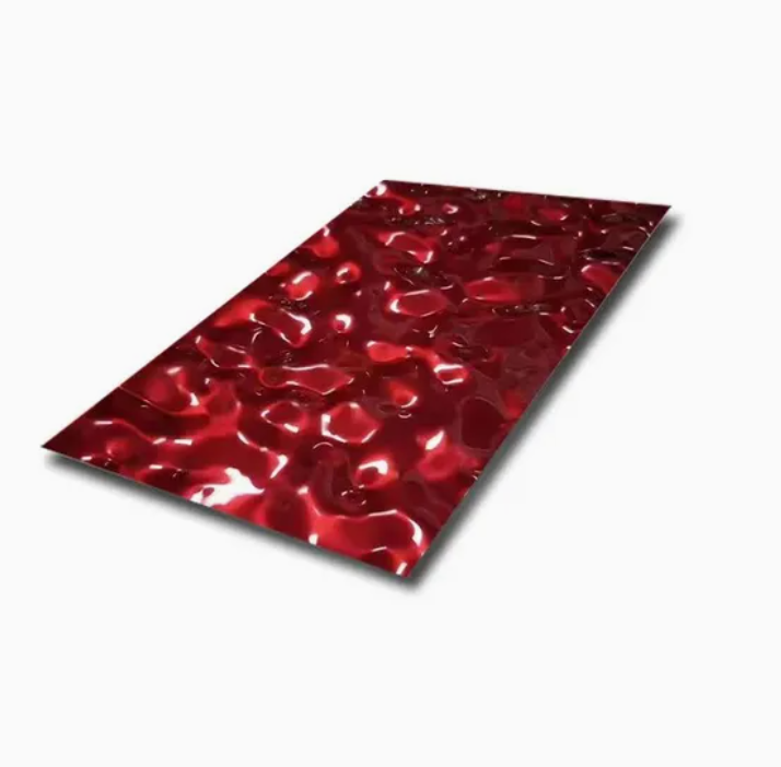 201 304 430 Stainless Steel Ripple Stamped Decorative Sheet for Wall Panel and Ceiling Design