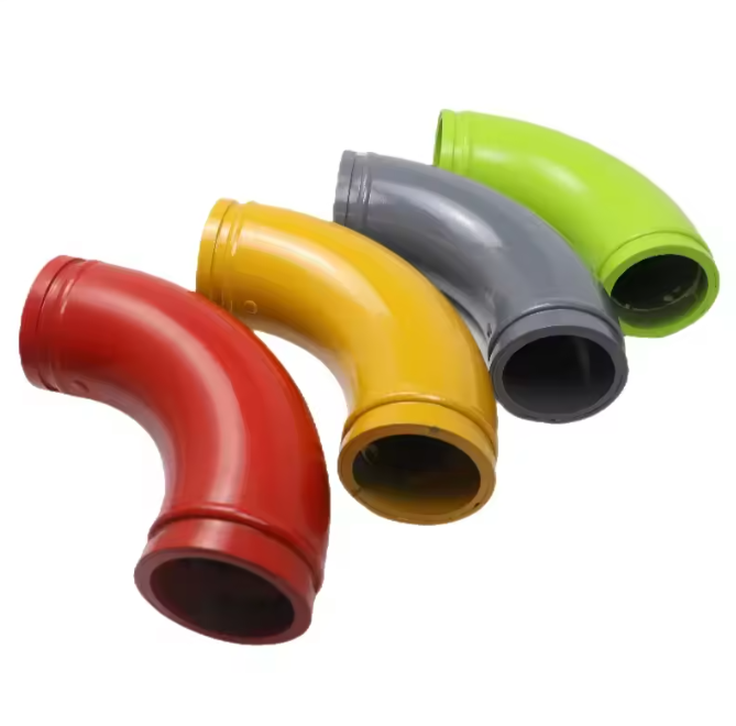 DN125 Concrete Pump Pipe Bend 90 Degree Wear-Resistant Elbow
