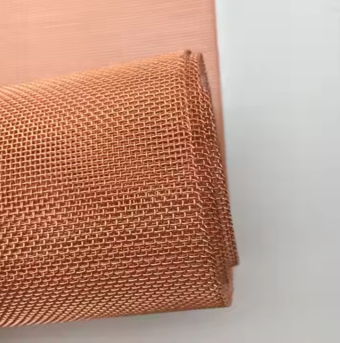 100ft Pure Copper Wire Mesh Roll 32in Knitted Copper Cloth Filter Screen
