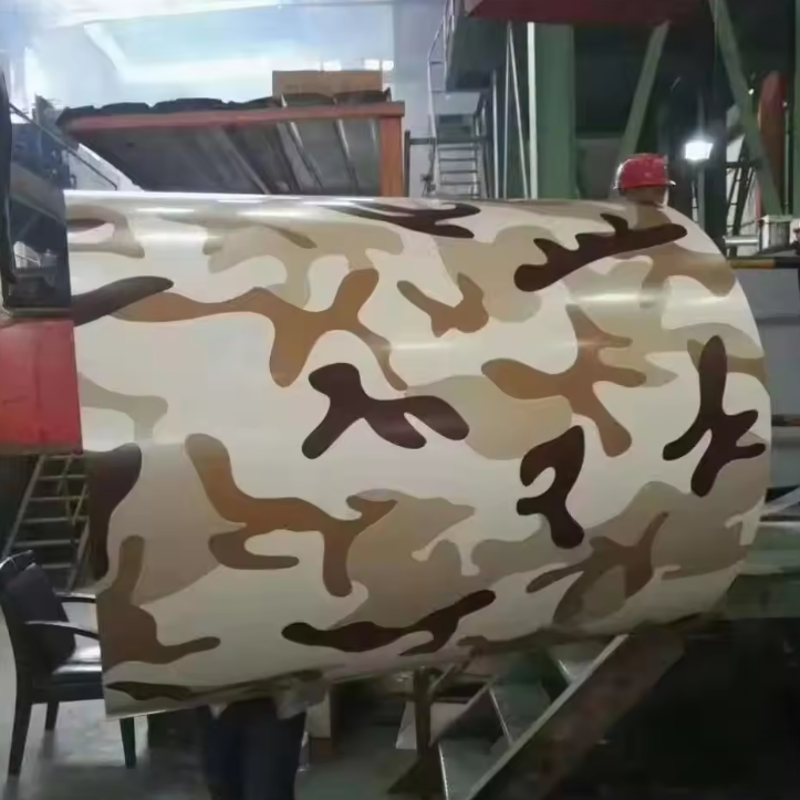 PPGL Prepainted Galvalume Steel Coil 0.4mm Color Coated Flower Pattern