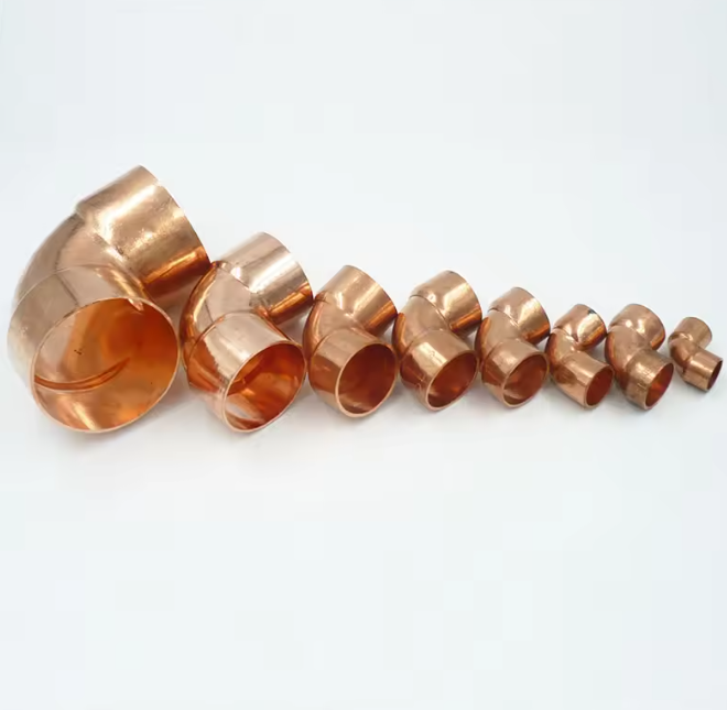 Copper 90° Sweat Elbow 1" Plumbing Fitting | Box of 10