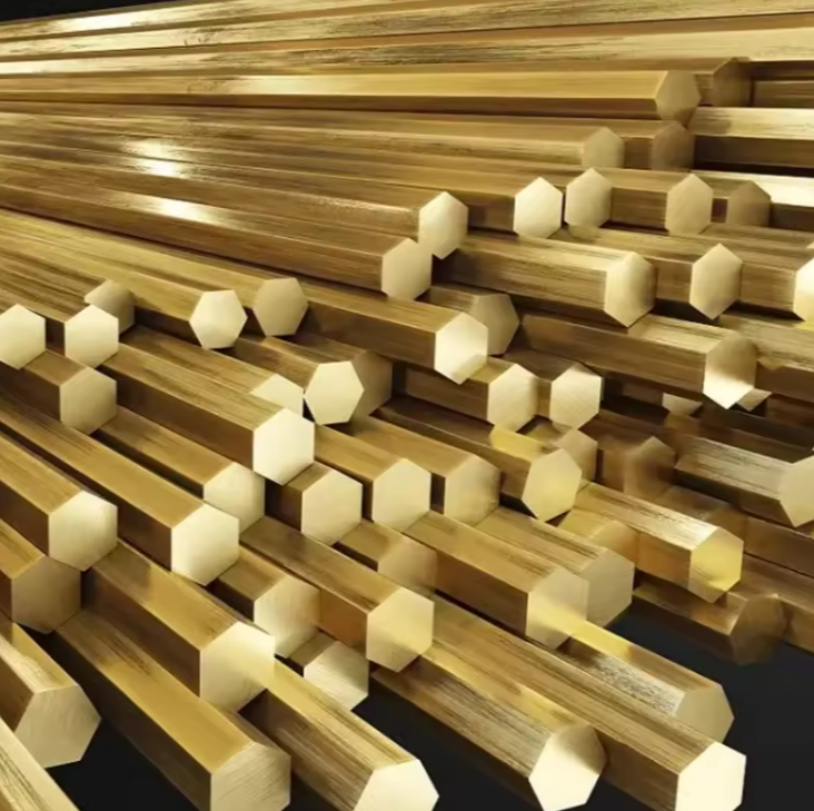 CuZn1 CuZn2 Brass Copper Round Rod – Copper Alloy Bar and Brass Profile Manufacturer