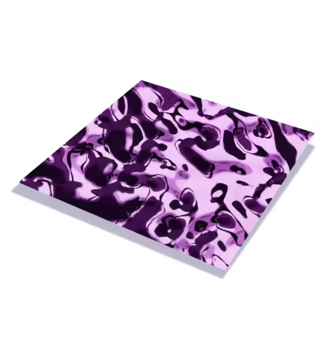 3D Water Ripple Stainless Steel Decorative Sheet for Wall and Ceiling Panels