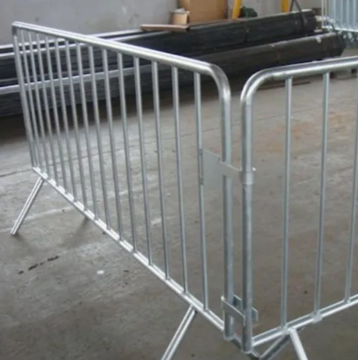 Retractable Steel Crowd Control Barrier for Events and Traffic Safety