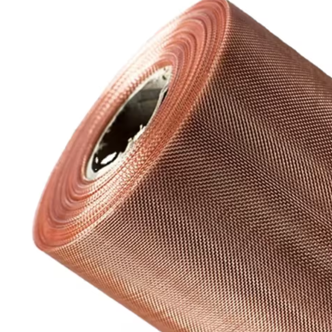 100ft Pure Copper Wire Mesh Roll 32in Knitted Copper Cloth Filter Screen