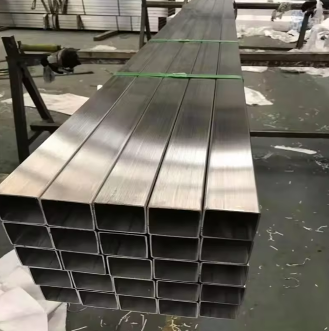 Wholesale 201 304 316 Mirror Welded Square & Rectangular Stainless Steel Tube for Decoration and Construction