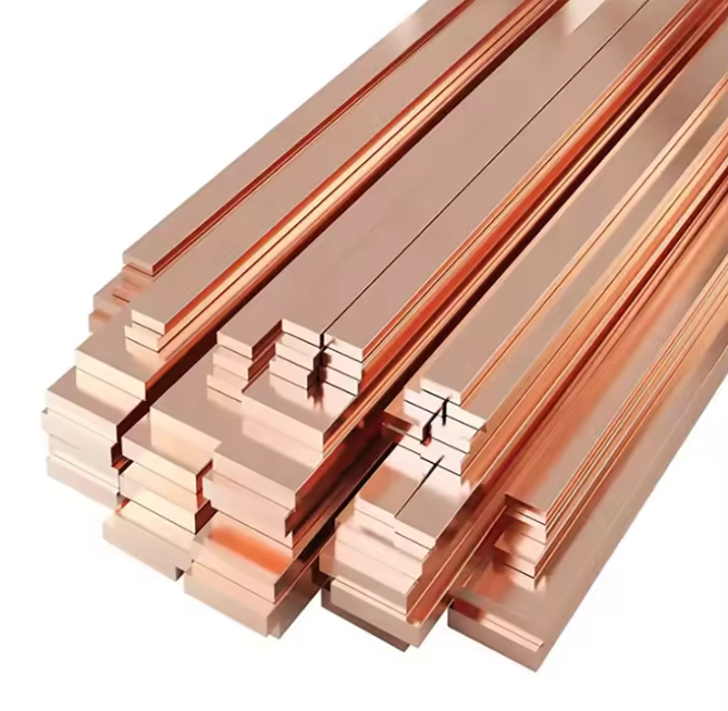 99.9% Pure Copper Busbar / Flat Bar / Copper Rod Price Per KG 