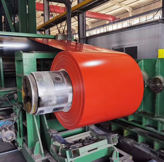 PPGI Color Coated Galvanized Steel Coil 0.3-0.5mm Prepainted Sheet Roll