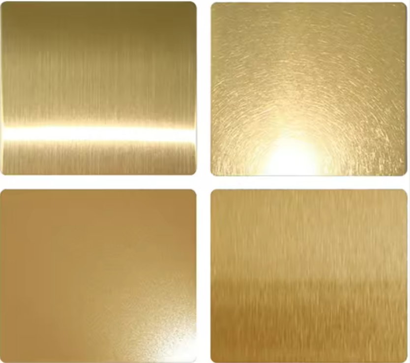 304 Mirror Gold Plated Stainless Steel Sheet – Decorative PVD Plate for Construction and Interior Design