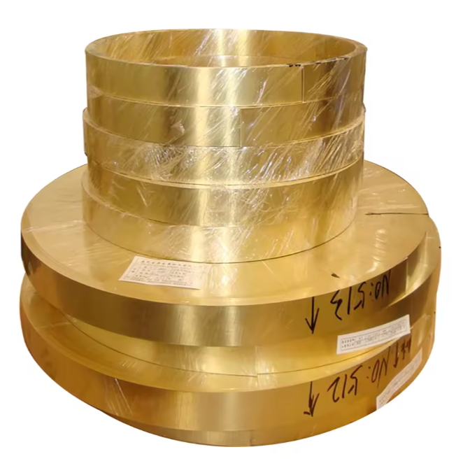 Decorative Brass Strip C21000 C26000 C27200 CuZn30–CuZn37 0.1–3mm