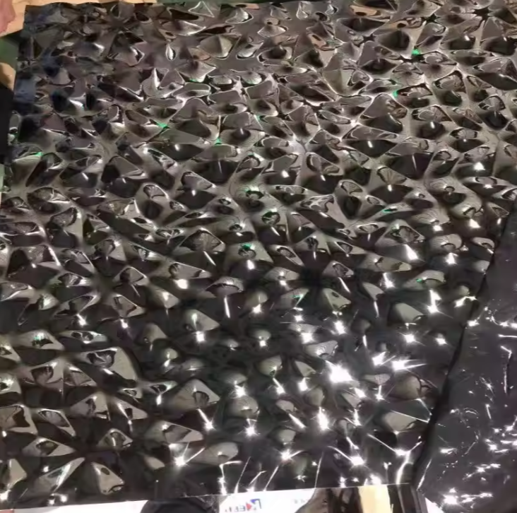 304 316L Stainless Steel Water Ripple Embossed Decorative Ceiling Wall Panel