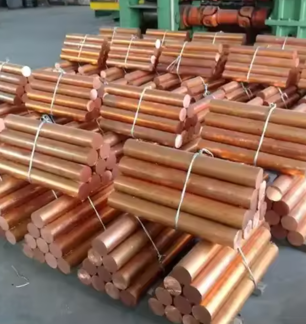 C10100 99.9% Pure Copper Round Rod 2–90mm – Half-Hard Red Copper Bar for Industrial Use