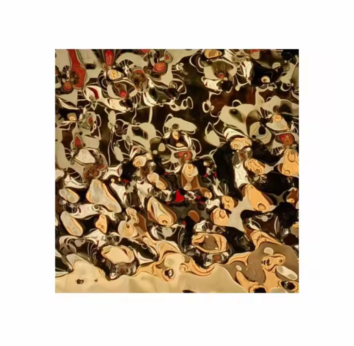 304 316L Stainless Steel Water Ripple Embossed Decorative Ceiling Wall Panel