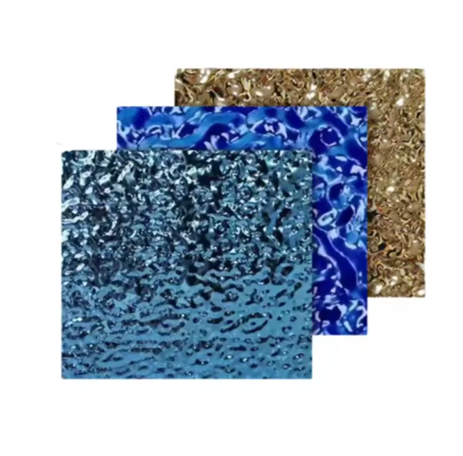 3D Water Ripple Stainless Steel Decorative Sheet for Wall and Ceiling Panels