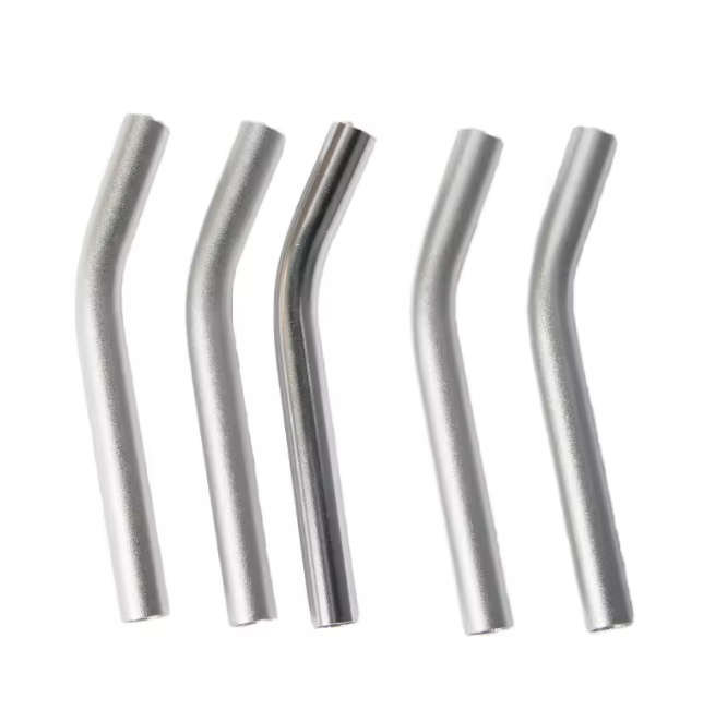 Silver White 6063 Aluminum Alloy Tube Polished Brushed Thin-Walled Profile