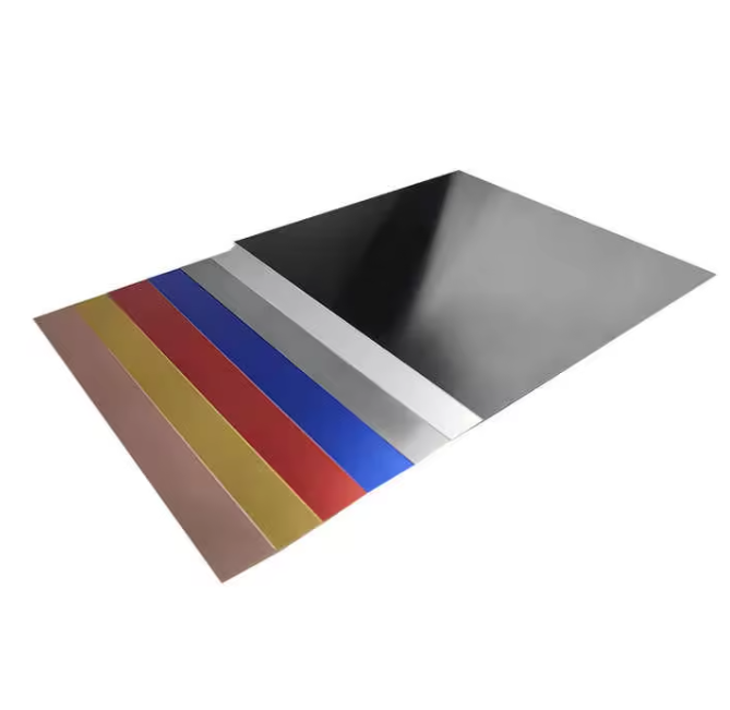 Brushed Aluminum Sheet 0.8mm Black Copper Brass Silver Anodized Plate