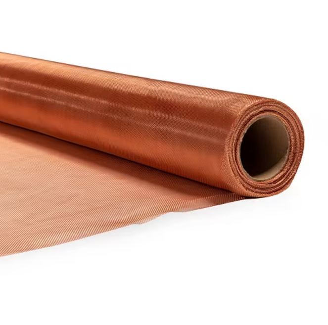 100ft Pure Copper Wire Mesh Roll 32in Knitted Copper Cloth Filter Screen