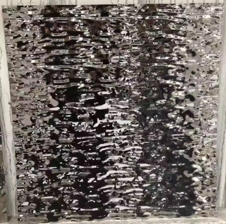 304 316L Stainless Steel Water Ripple Embossed Decorative Ceiling Wall Panel