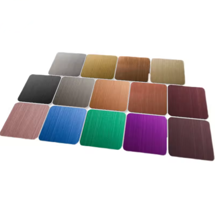 SS304 420 PVD Coating Brushed Gold Bronze Champagne Stainless Steel Sheet