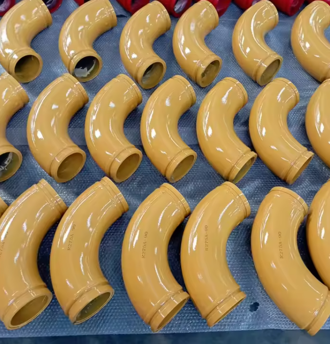 DN125 Concrete Pump Pipe Bend 90 Degree Wear-Resistant Elbow