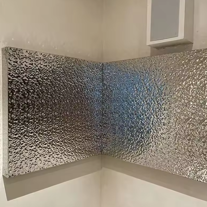 316L Stainless Steel Water Ripple Sheet – 18K Gold Plated Decorative Jewelry & Kitchen Plate Panel