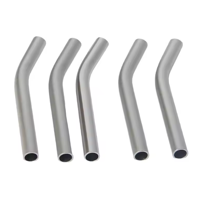 Silver White 6063 Aluminum Alloy Tube Polished Brushed Thin-Walled Profile